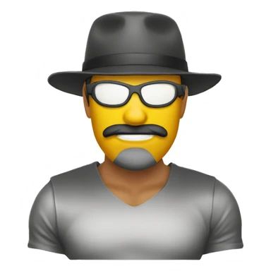 Emoji de un ladrón con su máscara  sticker
