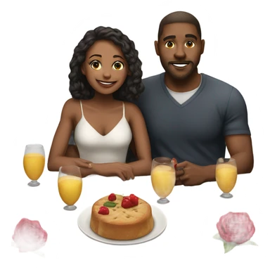  Romantic date with hyper Realistic beautiful couple in love  sticker