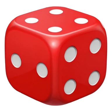 dice with hearts instead of dots sticker