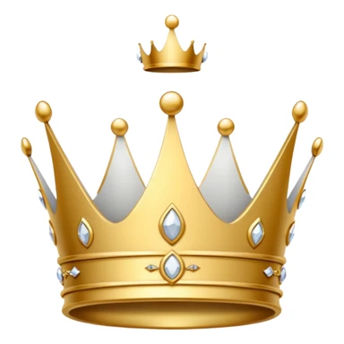 Fai la corono piccola bianca sticker