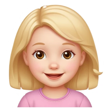 Cute girl baby sticker