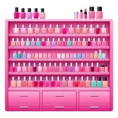 pink beauty store sticker