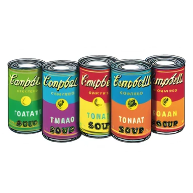 Andy Warhol's cans sticker