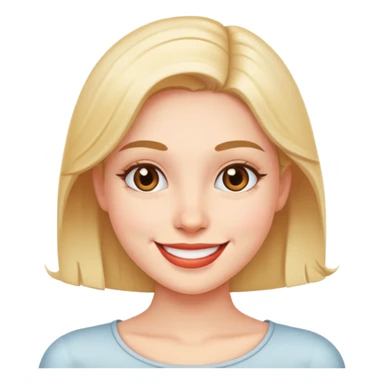 Flirty smiling person sticker