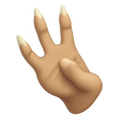 eagle claw with hand sticker