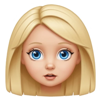 Baby Spice with blue eyes sticker