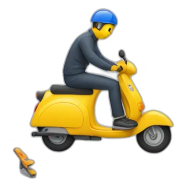 personne qui a eu un accident de trottinette sticker