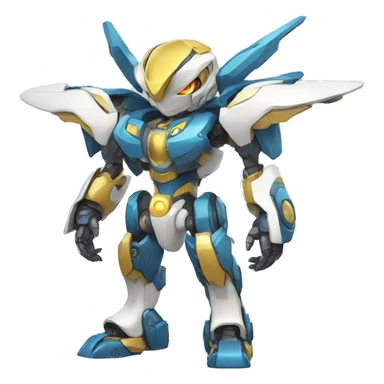 Futuristic Mechanical Pokémon-Medabot-Dragon full body sticker