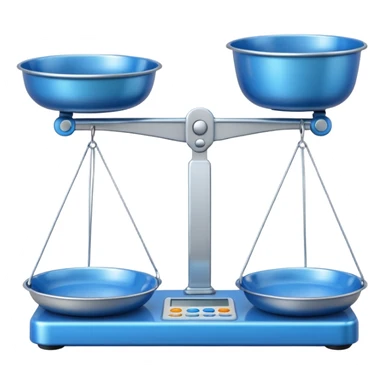 Scale with Blue Pans sticker