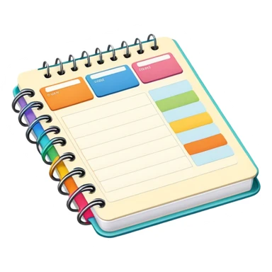 planner or calendar for organization sticker