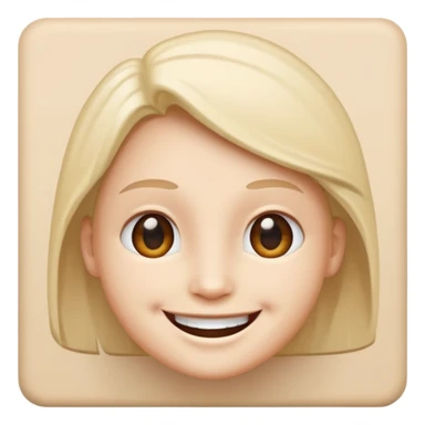 A white wall and face has this emoji :) sticker