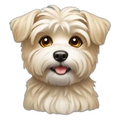 cute morkie dog sticker
