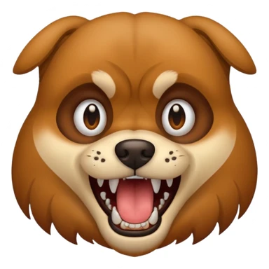 Dog growling  sticker