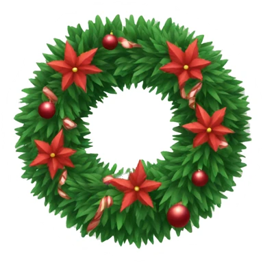 Christmas wreath sticker