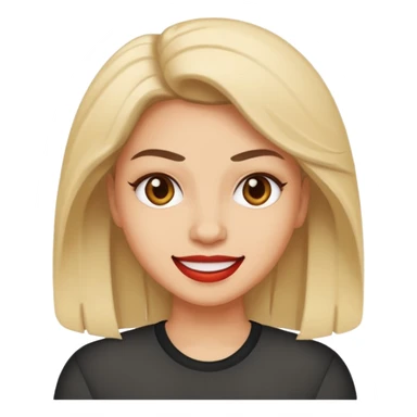 Sassy slay smile emoji with atitude  sticker