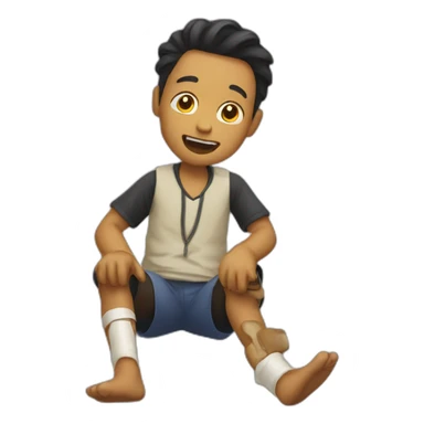 Bakayo saka broken leg sticker