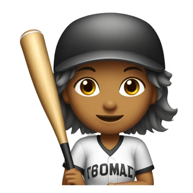 Softball girl sticker