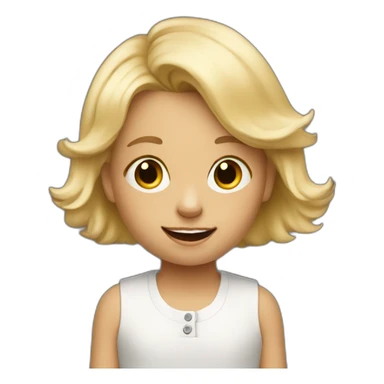 7 year old blonde kid doing a ted talk conference sticker