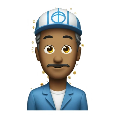 Un emoji votand humo de la boca sticker