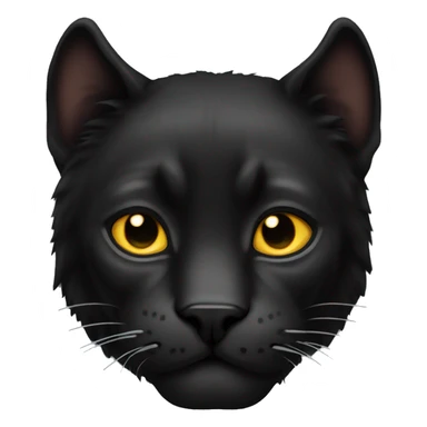 Animal pantera negra con ojos amarillos sticker