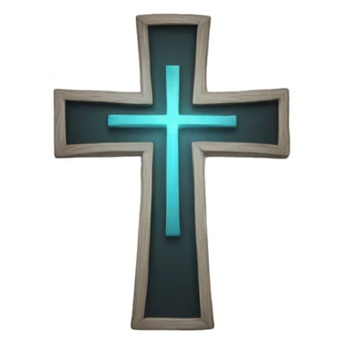 christian cross sticker