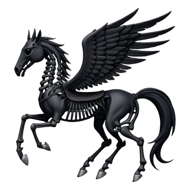 thestral: Winged horses visible only to those who have witnessed death and understand its significance. Can u make it thinner? Like an achal tekkine? sticker