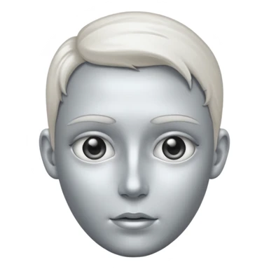 A portrait cast with tin sticker