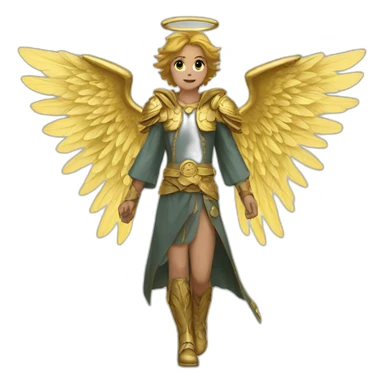 six winged angel sticker