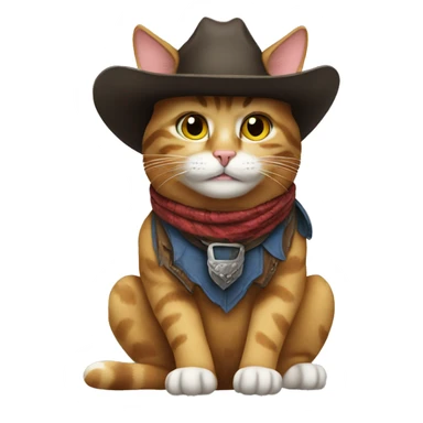 Cowboy cat sticker