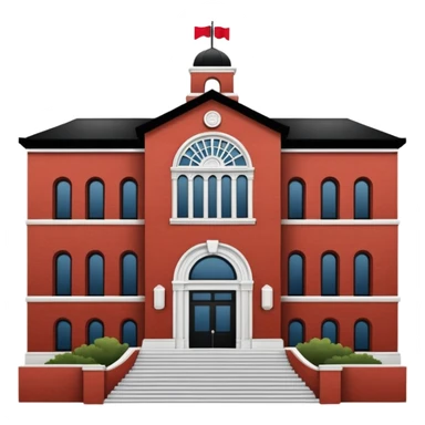 San Diego State University iconic campus building, red and black colors sticker