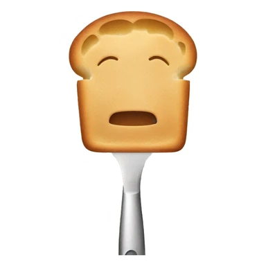 Human head bread tongs sticker