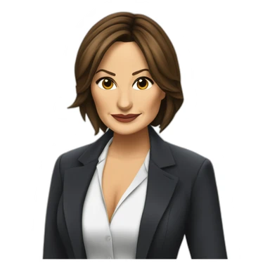 Mariska Hargitay as detective Olivia benson sticker
