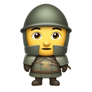 mediavel chinese soldier with big shield sticker