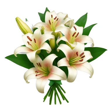 bouquet of lilies sticker