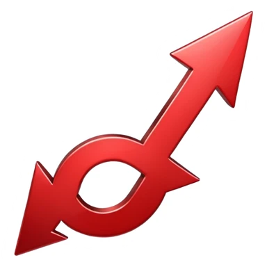 income decreases (arrow falls down) sticker
