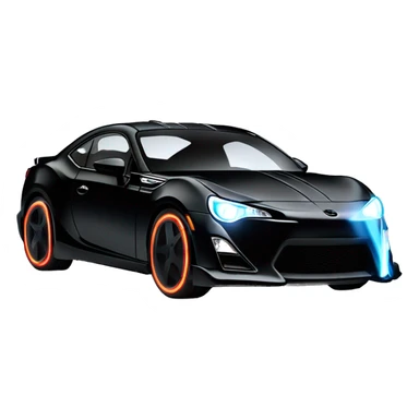 Fr-s Haunted Darth Vader’s ice cube race car with bright white headlights and glowing light saber bumpers  sticker