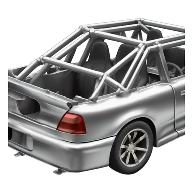 Dragrace car roll cage sticker