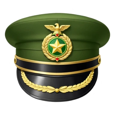military hat sticker