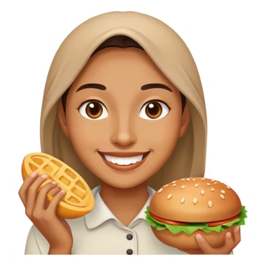 food in cheek sticker