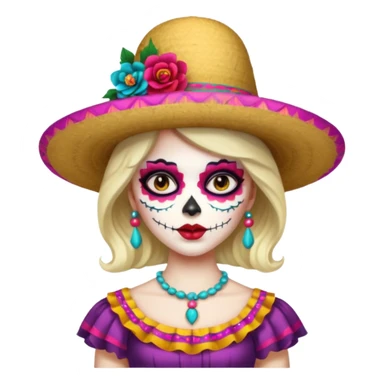Catrina mexicana sticker