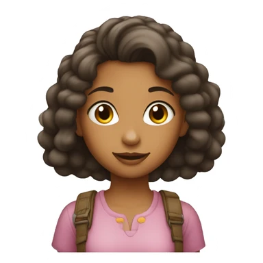 Girl of air oran&e sticker