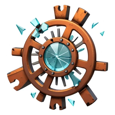 broken mechanism sticker