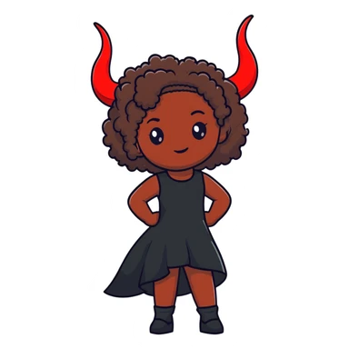 Demon girl sticker