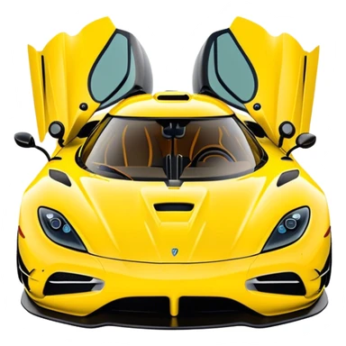 Koenigsegg Agera RS - Koenigsegg (Model Year: 2020) (Iconic colour: Yellow) sticker