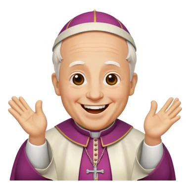 Pope Leo  laughing sticker