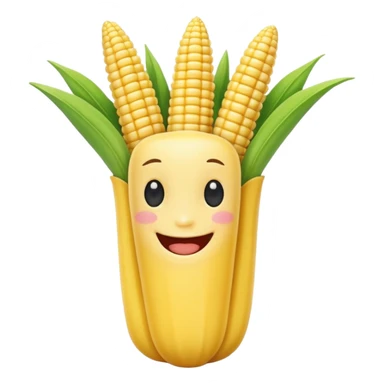 Baby corn with face sticker