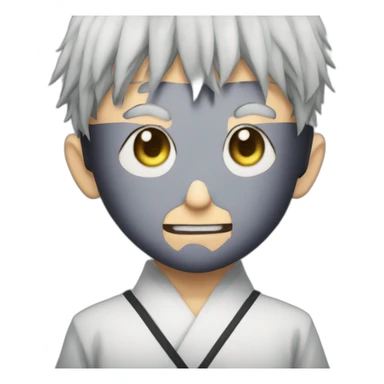 Satoru Gojo with his eyeband from jujutsu kaisen sticker