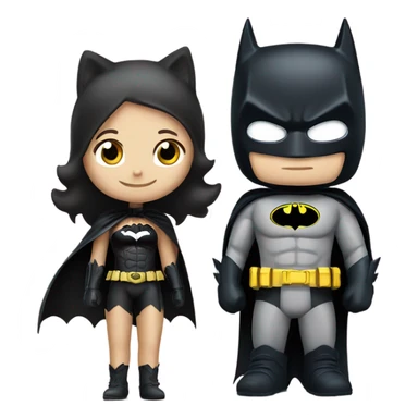 Batman and hello kitty sticker