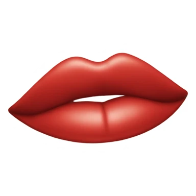 Juicy red kissing lips sticker