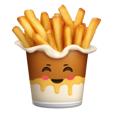 poutine bisous  sticker
